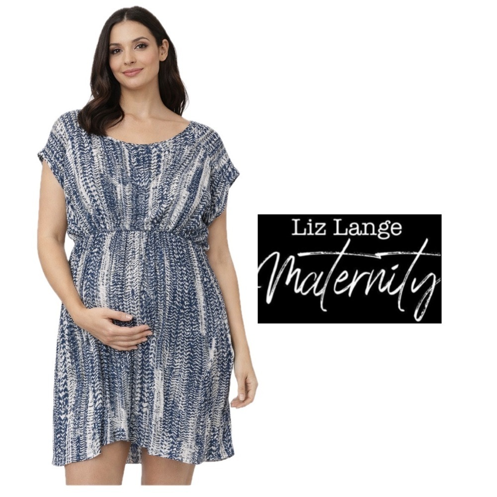 Liz Lange Maternity Tunic XXL Short Sleeve V-Neck